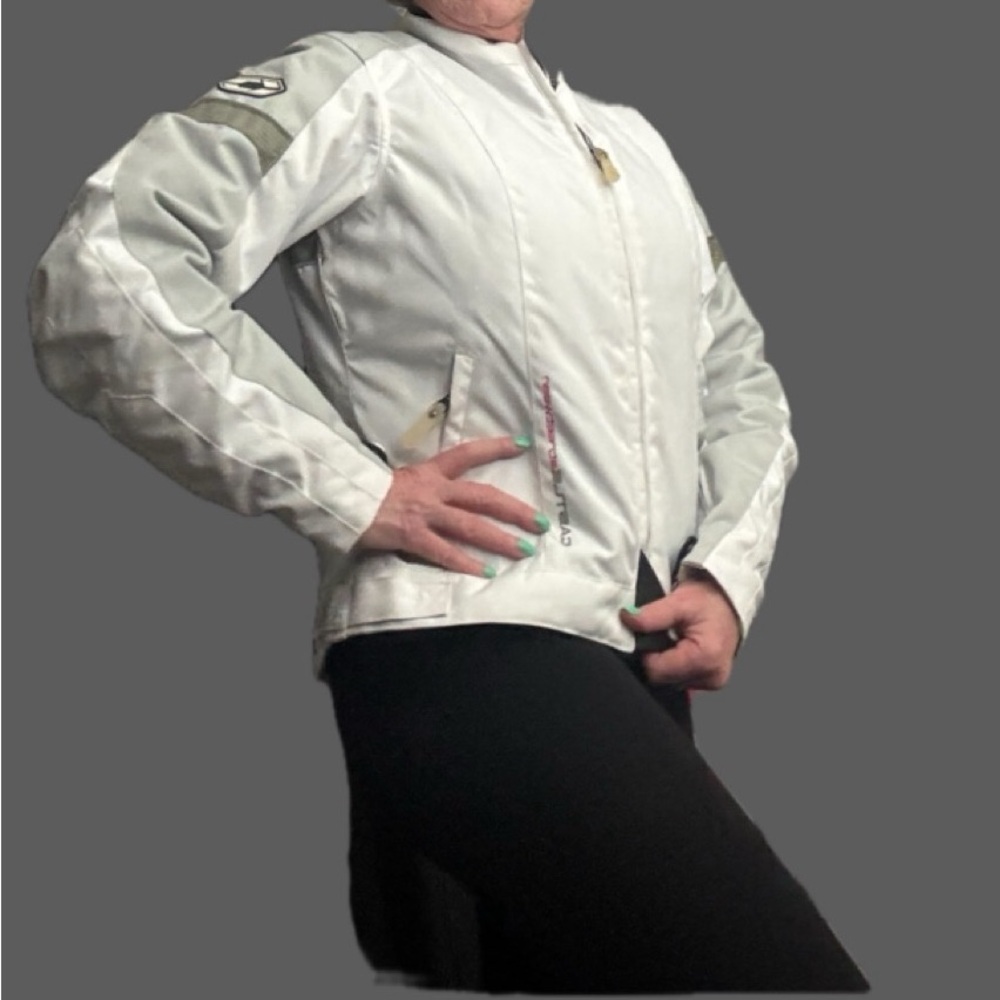 Women's White Motorcycle Jacket